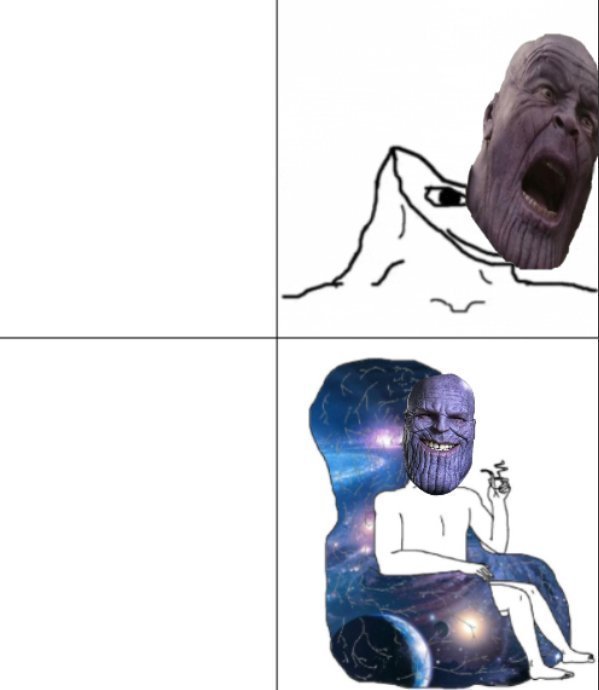 Thanos Wojak Meme Template
