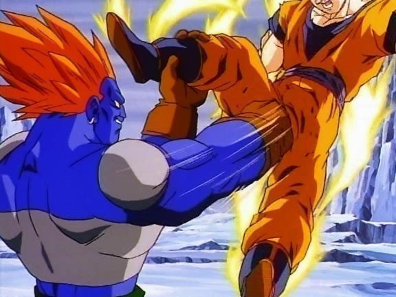 Dbz Andriod 13 Punches Goku In Da Ballz Meme Template