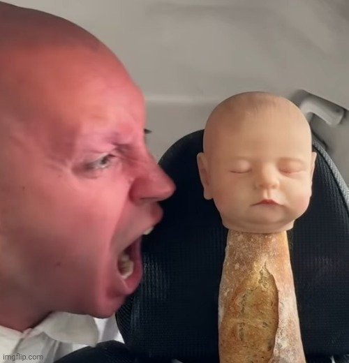 Daniel Hentschel yells at Son Loaf Meme Template