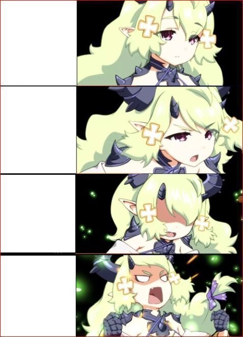Epic 7 Alencia Dragon Meme Template