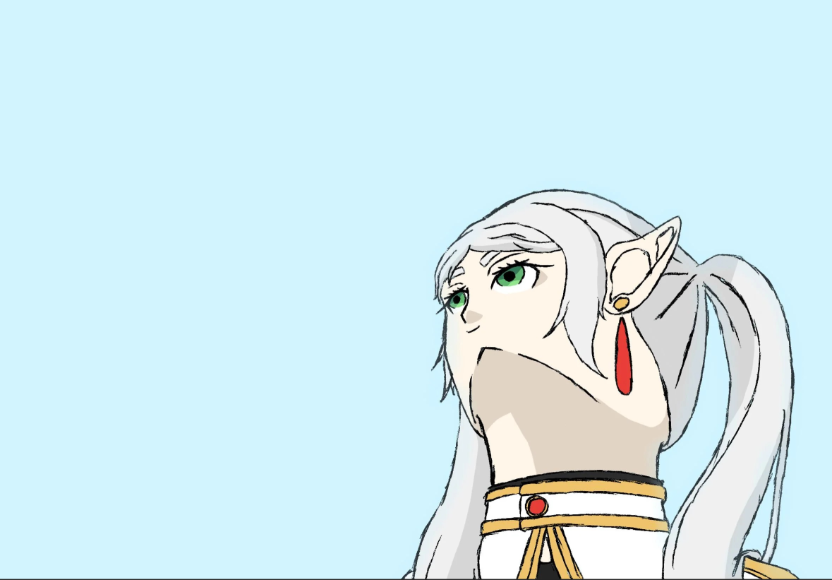 Frieren Low Angle Art Meme | Free Memes Templates Download