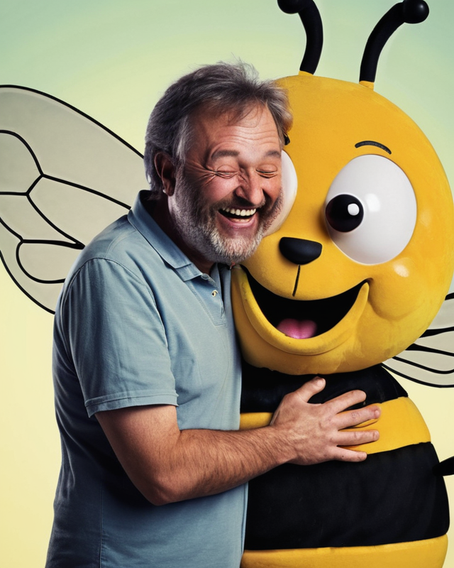 Hug Bee Meme Template