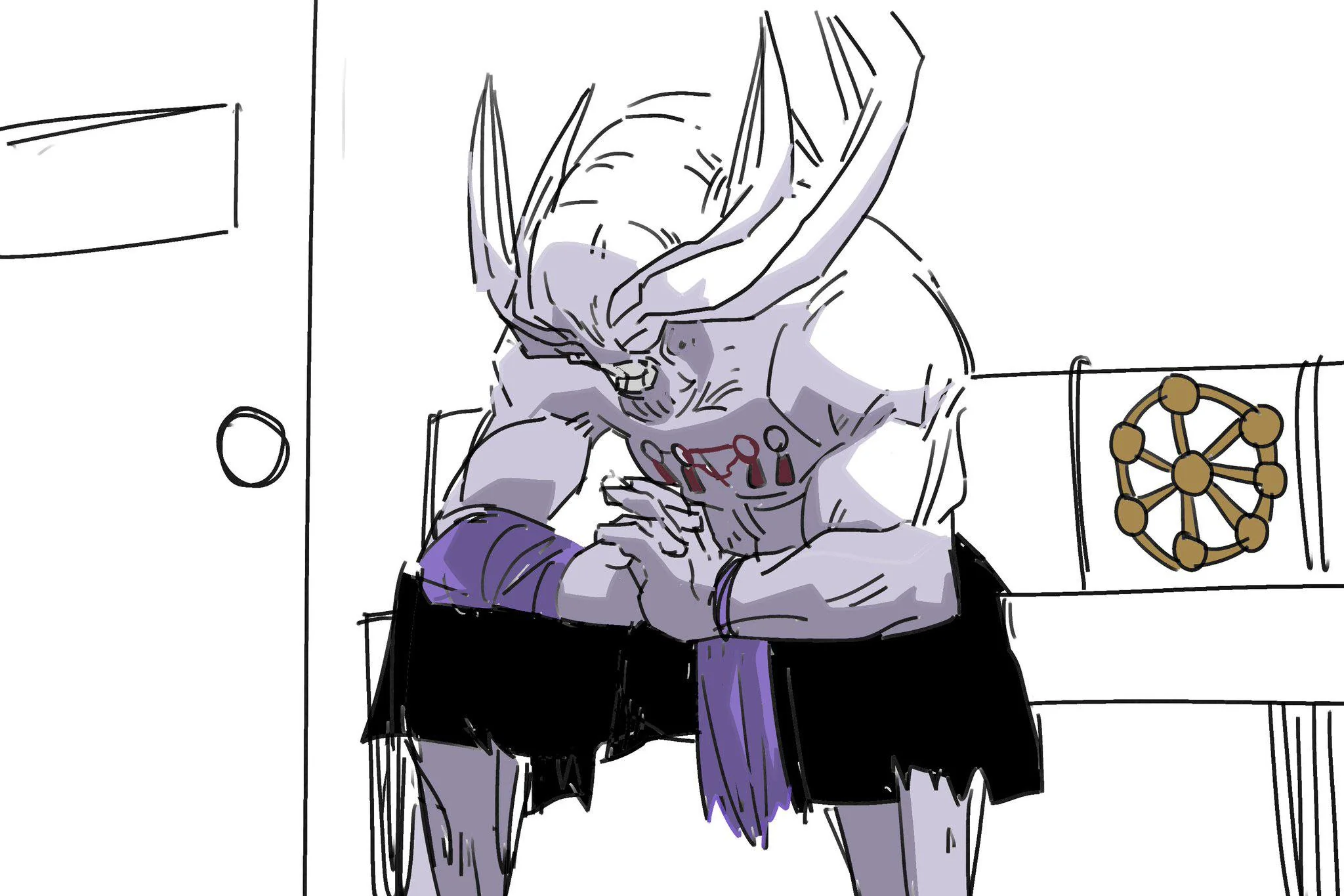 Mahoraga Depressed Meme Template