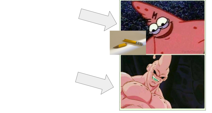 Patrick Vs Buff Patrick Meme Template