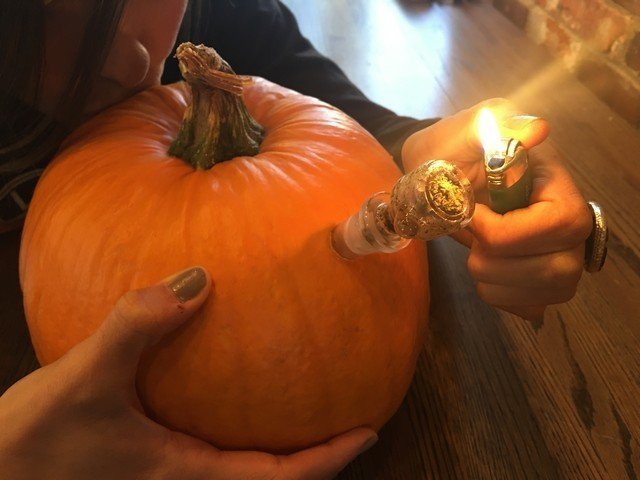 Pumpkin Pipe Bong Meme Template