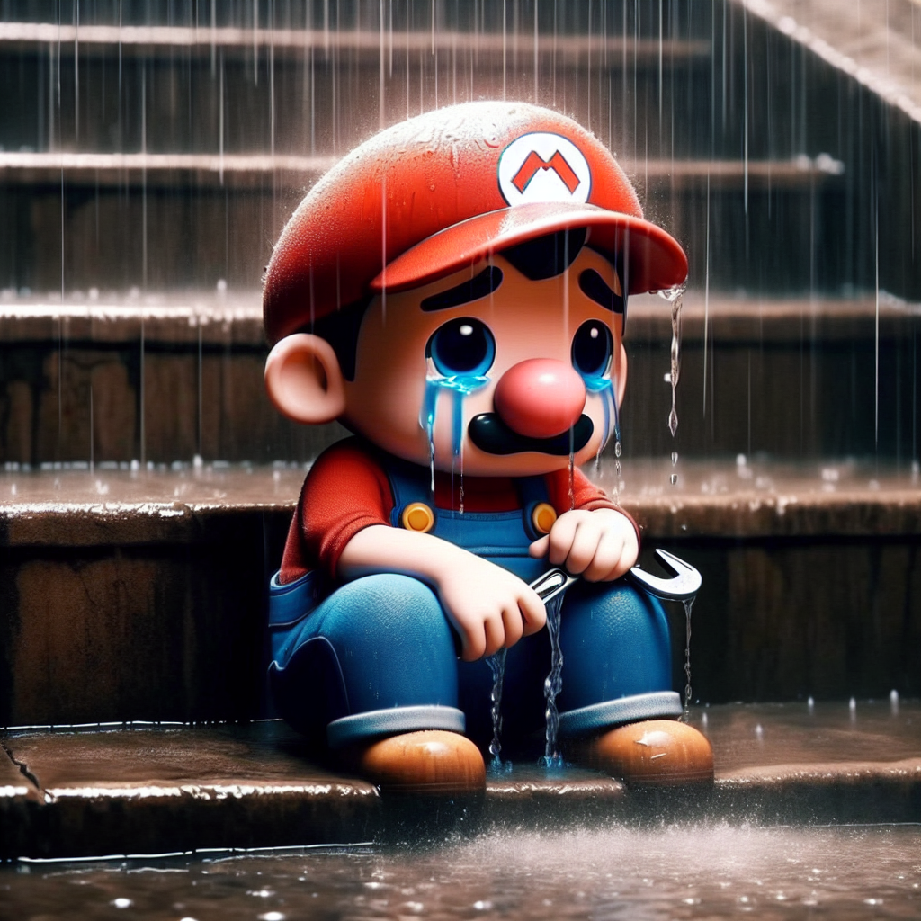Sad Mario Meme Template