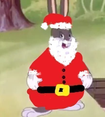Santa Chungus Meme Template