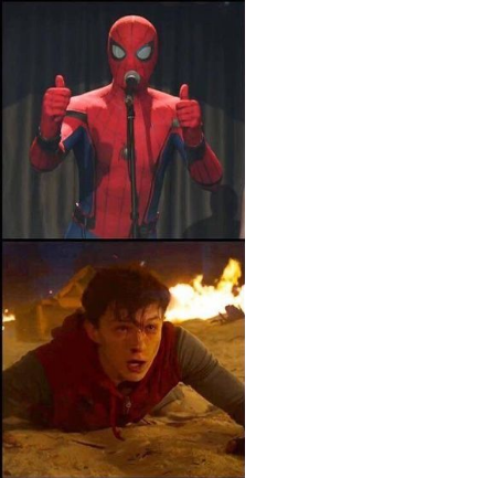 Spider Man Good And Not Good Meme Template
