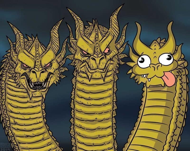 Three Dragon Meme Template