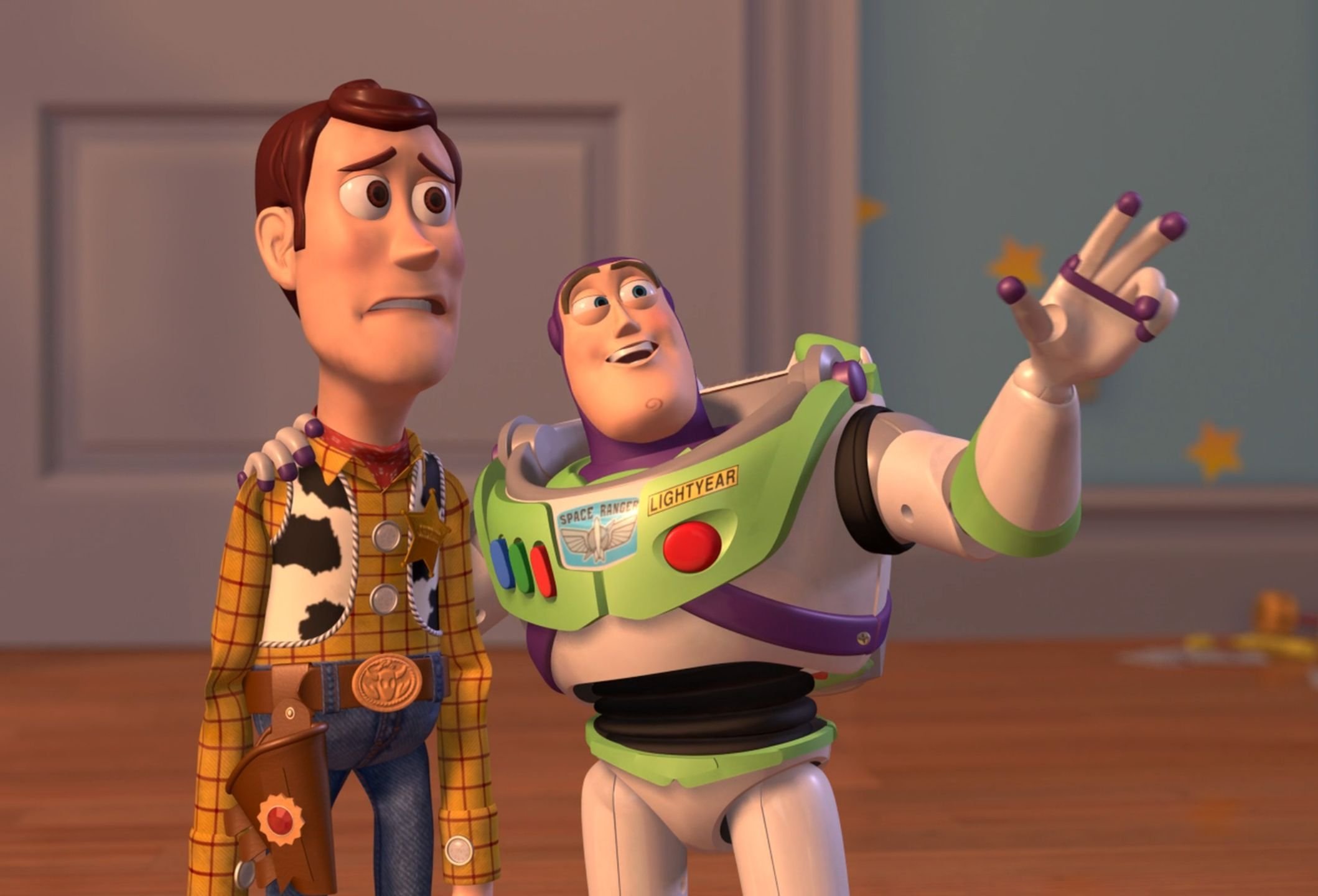 Woody Buzz Meme Template