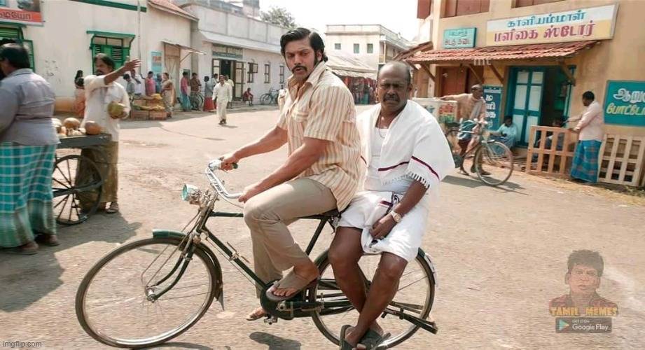 Sarpatta Parambarai Vaathiyar Cycle Meme Template