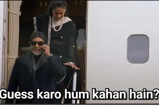 Guess Karo Hum Kaha Hai Meme Template