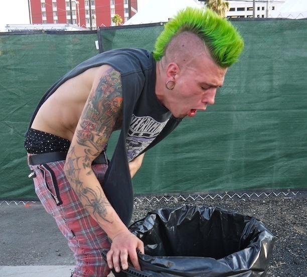 Puking Punk Meme Template