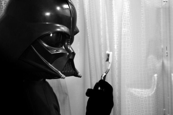 Darth Vader Toothbrush Meme Template