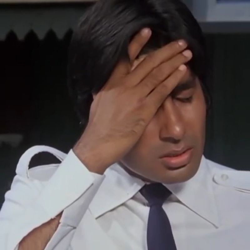 Amitabh Bachchan Headache Confused Meme Download
