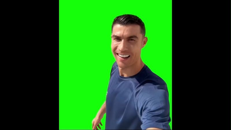 Cristiano Ronaldo I Wanna Share Something With You Green Screen Memes Download