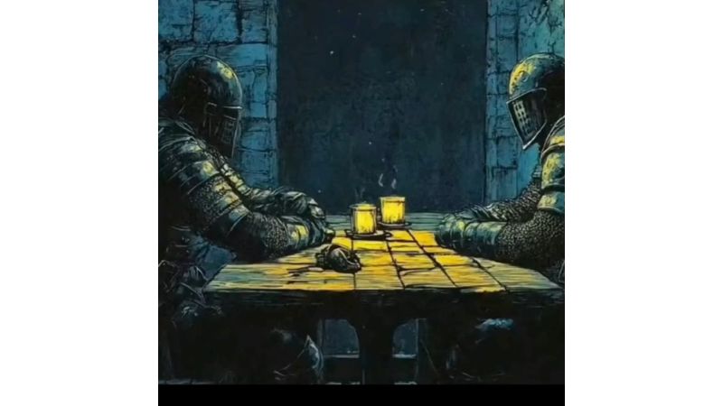 Two Soldier sitting on table Viral Instagram Meme Video Download