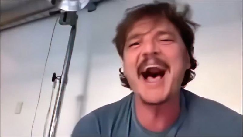 Pedro Pascal Laughing Then Crying Meme Template Download