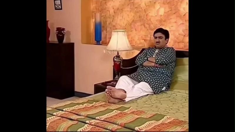 Jethalal Sitting On Bed Funny Memes Download