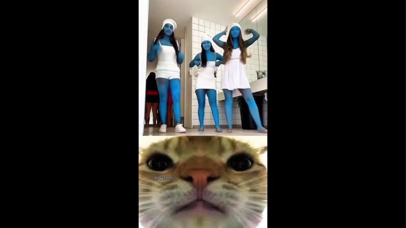 Blue Painted Girls Walk Hilarious Funny Memes
