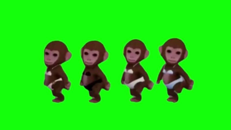  Roblox Monkey Dance Green Screen Meme Template Download