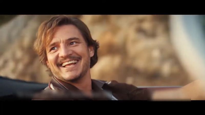 Nicolas Cage and Pedro Pascal Car Meme Template