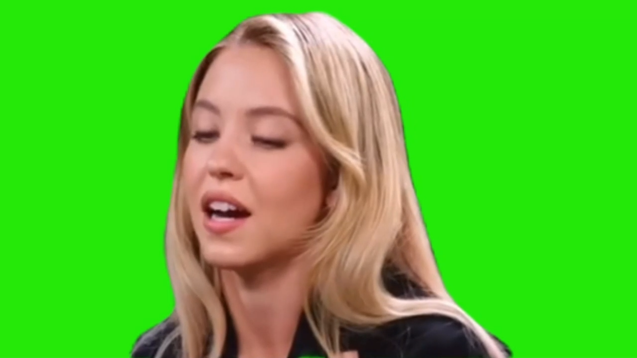 Sydney Sweeney Aftereffect Green Screen Meme Download