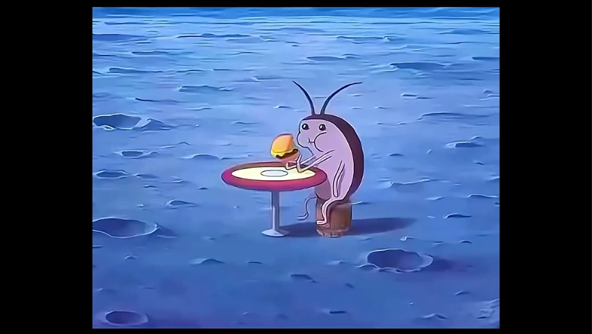 A Cartoon Character Eating Burger Memes Download