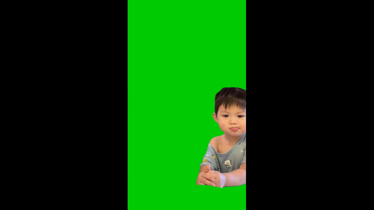 Kid Gags Green Screen Meme Template Video Download