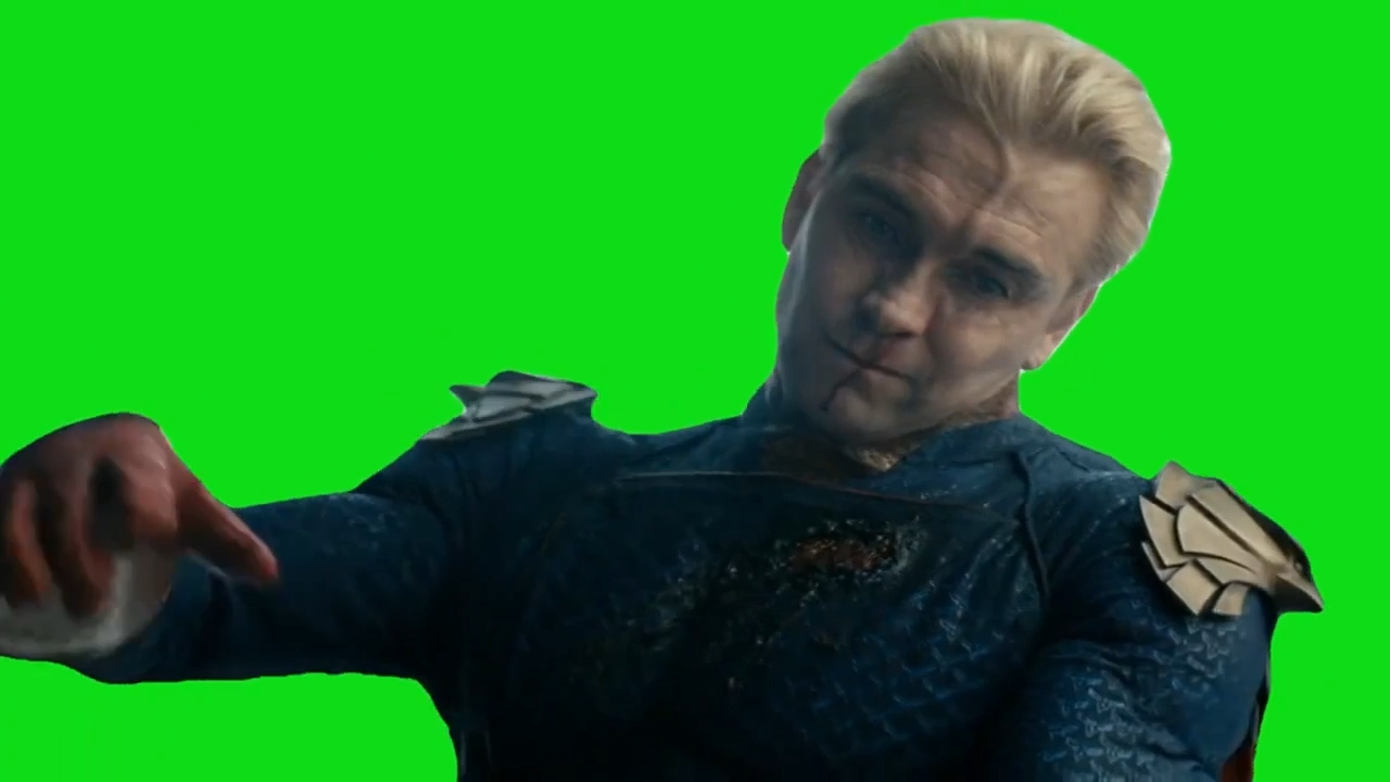 Homelander Punching Green Screen Meme Download