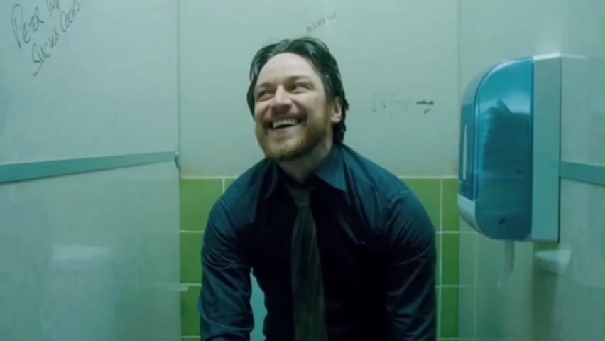 James Mcavoy laughing In Toilet Meme Download