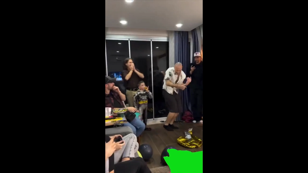 Guy Jumps On A Table Green Screen Download