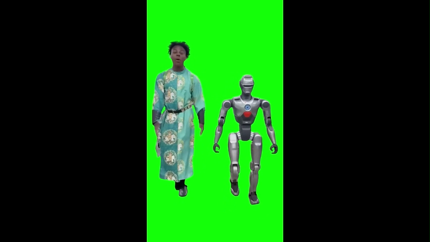 IShowSpeed With Chinese Robot Green Screen Memes Download